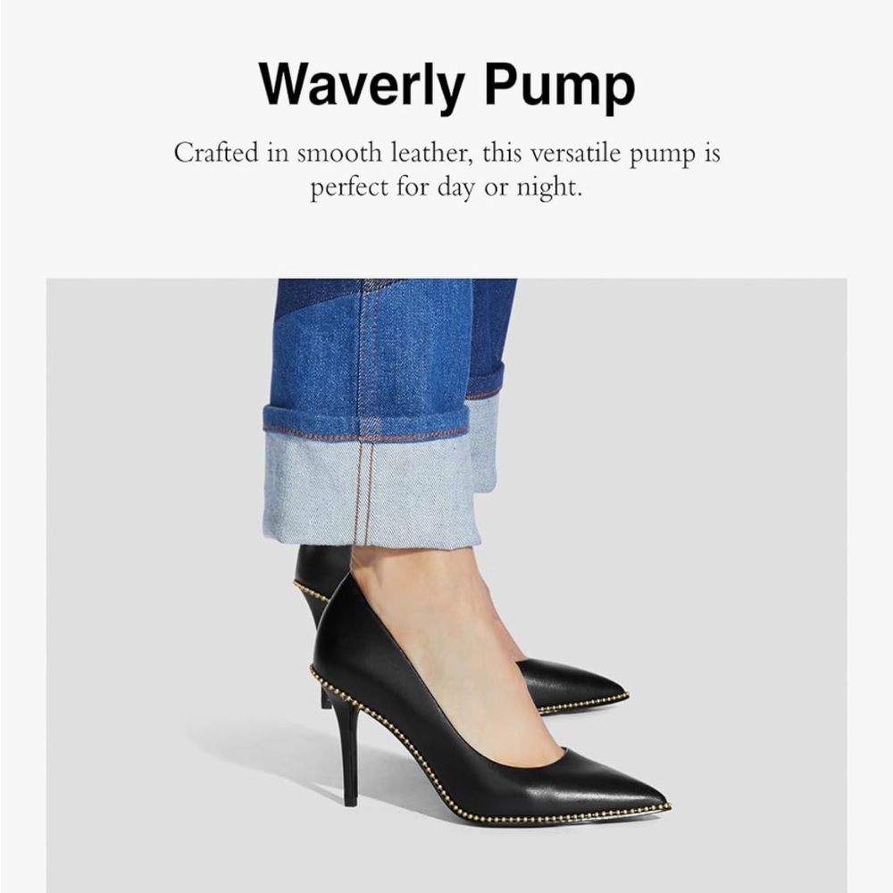 Brand New In Box Coach Waverly Black Heels